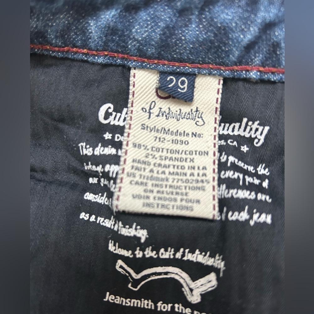 Cult of Individuality Women’s Distressed Straight Leg Y2K Jeans size 29 - Picture 4 of 12